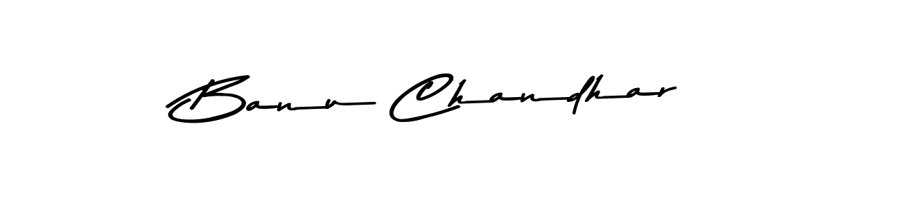 Design your own signature with our free online signature maker. With this signature software, you can create a handwritten (Asem Kandis PERSONAL USE) signature for name Banu Chandhar. Banu Chandhar signature style 9 images and pictures png