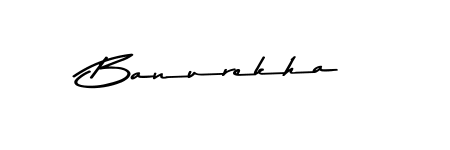 Create a beautiful signature design for name Banurekha. With this signature (Asem Kandis PERSONAL USE) fonts, you can make a handwritten signature for free. Banurekha signature style 9 images and pictures png