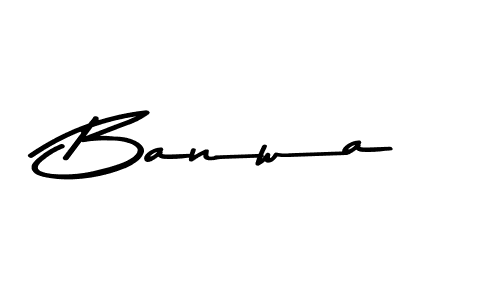 Banwa stylish signature style. Best Handwritten Sign (Asem Kandis PERSONAL USE) for my name. Handwritten Signature Collection Ideas for my name Banwa. Banwa signature style 9 images and pictures png
