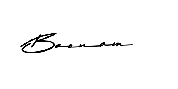 Use a signature maker to create a handwritten signature online. With this signature software, you can design (Asem Kandis PERSONAL USE) your own signature for name Baonam. Baonam signature style 9 images and pictures png
