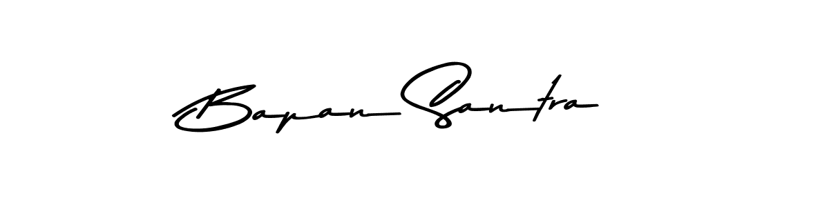 Make a beautiful signature design for name Bapan Santra. With this signature (Asem Kandis PERSONAL USE) style, you can create a handwritten signature for free. Bapan Santra signature style 9 images and pictures png