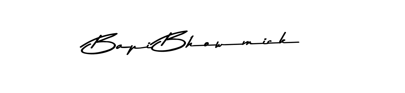 Use a signature maker to create a handwritten signature online. With this signature software, you can design (Asem Kandis PERSONAL USE) your own signature for name Bapi Bhowmick. Bapi Bhowmick signature style 9 images and pictures png