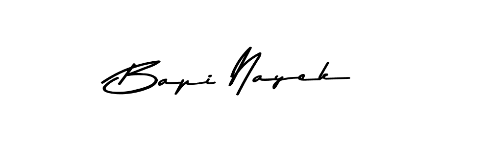 Create a beautiful signature design for name Bapi Nayek. With this signature (Asem Kandis PERSONAL USE) fonts, you can make a handwritten signature for free. Bapi Nayek signature style 9 images and pictures png