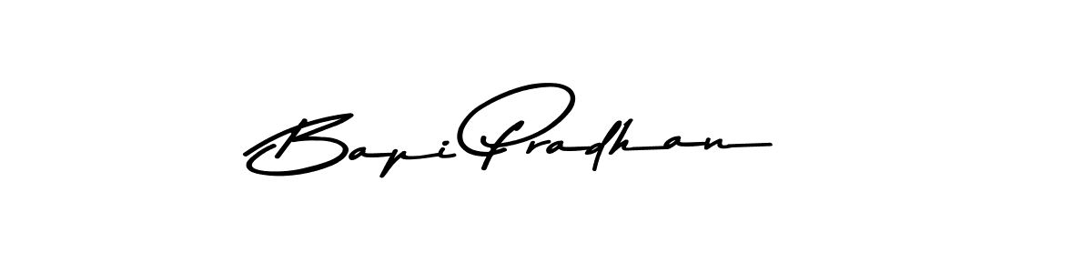 The best way (Asem Kandis PERSONAL USE) to make a short signature is to pick only two or three words in your name. The name Bapi Pradhan include a total of six letters. For converting this name. Bapi Pradhan signature style 9 images and pictures png