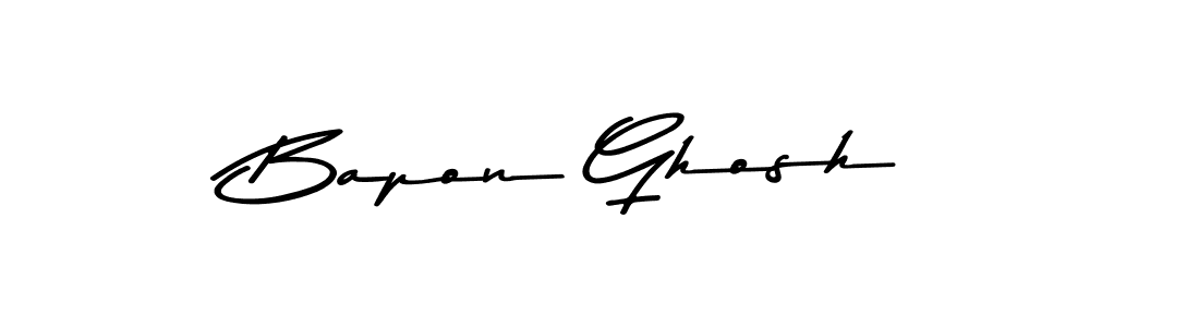 The best way (Asem Kandis PERSONAL USE) to make a short signature is to pick only two or three words in your name. The name Bapon Ghosh include a total of six letters. For converting this name. Bapon Ghosh signature style 9 images and pictures png