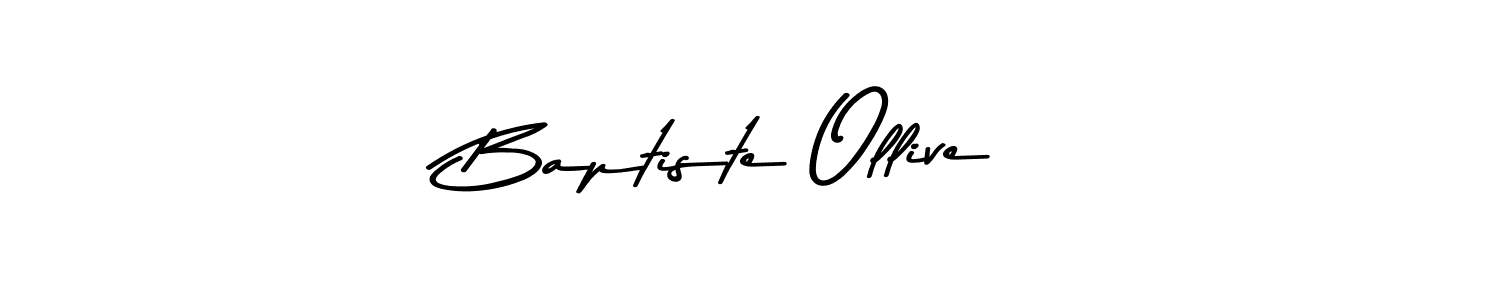 Also You can easily find your signature by using the search form. We will create Baptiste Ollive name handwritten signature images for you free of cost using Asem Kandis PERSONAL USE sign style. Baptiste Ollive signature style 9 images and pictures png