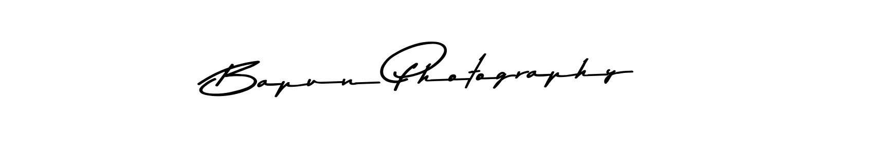 Create a beautiful signature design for name Bapun Photography. With this signature (Asem Kandis PERSONAL USE) fonts, you can make a handwritten signature for free. Bapun Photography signature style 9 images and pictures png