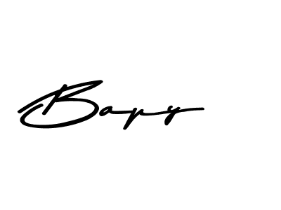 Create a beautiful signature design for name Bapy. With this signature (Asem Kandis PERSONAL USE) fonts, you can make a handwritten signature for free. Bapy signature style 9 images and pictures png