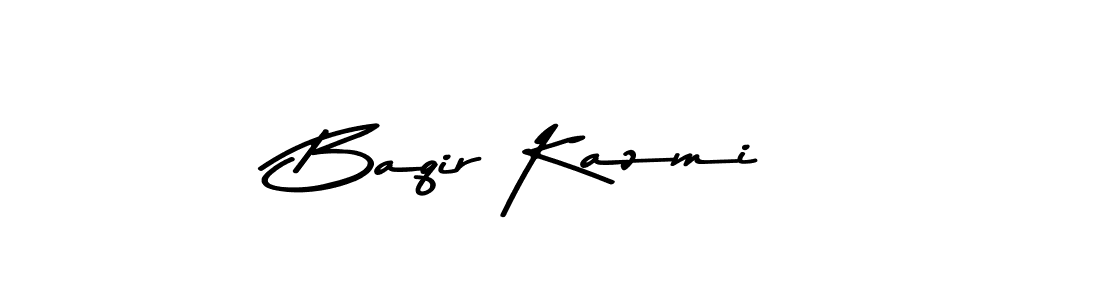 Make a beautiful signature design for name Baqir Kazmi. With this signature (Asem Kandis PERSONAL USE) style, you can create a handwritten signature for free. Baqir Kazmi signature style 9 images and pictures png
