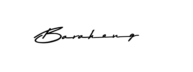 Design your own signature with our free online signature maker. With this signature software, you can create a handwritten (Asem Kandis PERSONAL USE) signature for name Baraheng. Baraheng signature style 9 images and pictures png