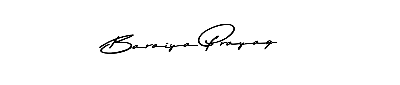 Design your own signature with our free online signature maker. With this signature software, you can create a handwritten (Asem Kandis PERSONAL USE) signature for name Baraiya Prayag. Baraiya Prayag signature style 9 images and pictures png