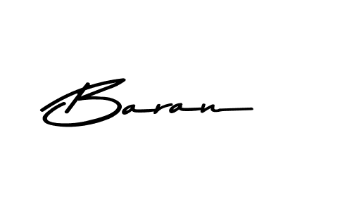 Design your own signature with our free online signature maker. With this signature software, you can create a handwritten (Asem Kandis PERSONAL USE) signature for name Baran. Baran signature style 9 images and pictures png