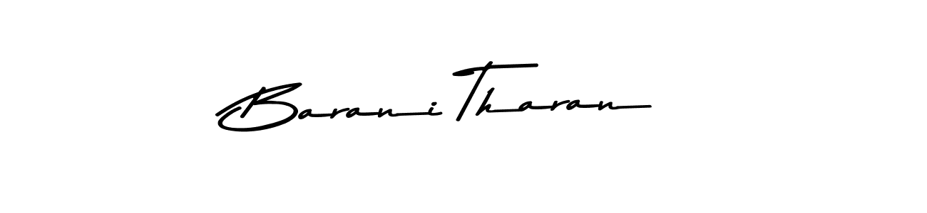 Make a beautiful signature design for name Barani Tharan. With this signature (Asem Kandis PERSONAL USE) style, you can create a handwritten signature for free. Barani Tharan signature style 9 images and pictures png