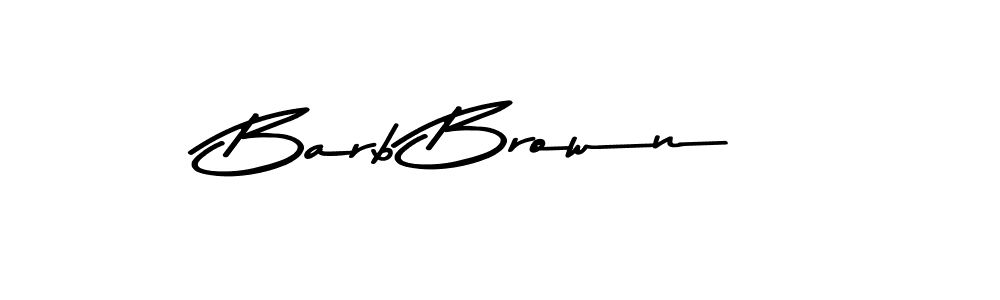 Similarly Asem Kandis PERSONAL USE is the best handwritten signature design. Signature creator online .You can use it as an online autograph creator for name Barb Brown. Barb Brown signature style 9 images and pictures png