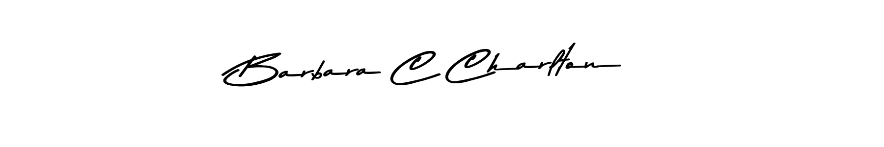 Make a beautiful signature design for name Barbara C Charlton. With this signature (Asem Kandis PERSONAL USE) style, you can create a handwritten signature for free. Barbara C Charlton signature style 9 images and pictures png