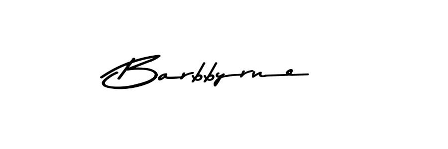 Make a beautiful signature design for name Barbbyrne. With this signature (Asem Kandis PERSONAL USE) style, you can create a handwritten signature for free. Barbbyrne signature style 9 images and pictures png