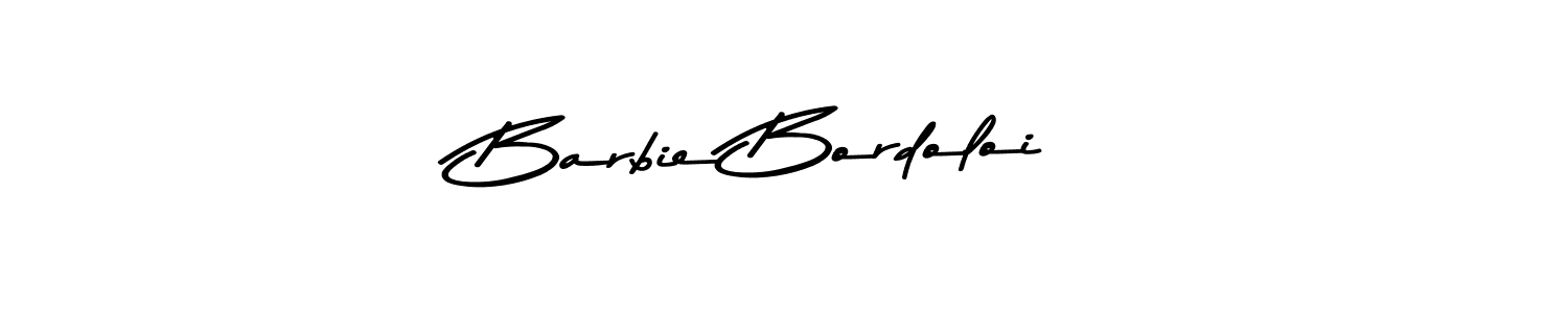 How to make Barbie Bordoloi name signature. Use Asem Kandis PERSONAL USE style for creating short signs online. This is the latest handwritten sign. Barbie Bordoloi signature style 9 images and pictures png