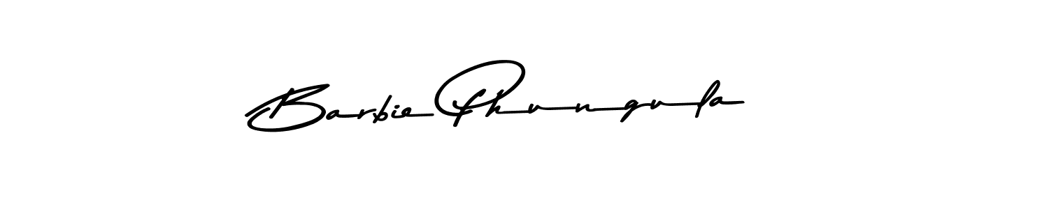 Make a beautiful signature design for name Barbie Phungula. With this signature (Asem Kandis PERSONAL USE) style, you can create a handwritten signature for free. Barbie Phungula signature style 9 images and pictures png