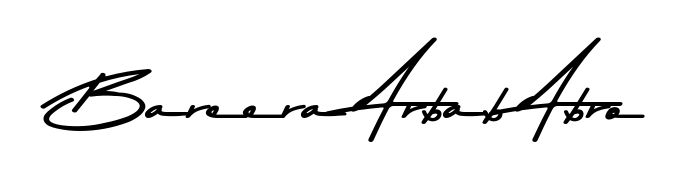 Create an unforgettable impression when signing with Bareera Arbab Abro name styled in Asem Kandis PERSONAL USE typography. 100% free online generator. Bareera Arbab Abro signature style 9 images and pictures png