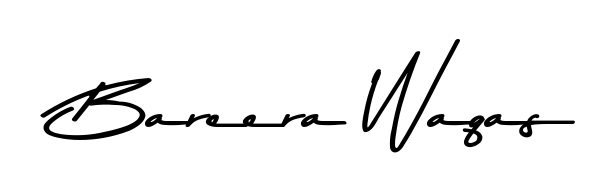 Turn your name Bareera Waqas into a signature brand with Asem Kandis PERSONAL USE styling. Download in standard PNG or transparent format anytime. Bareera Waqas signature style 9 images and pictures png