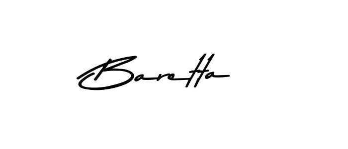 Make a beautiful signature design for name Baretta. With this signature (Asem Kandis PERSONAL USE) style, you can create a handwritten signature for free. Baretta signature style 9 images and pictures png