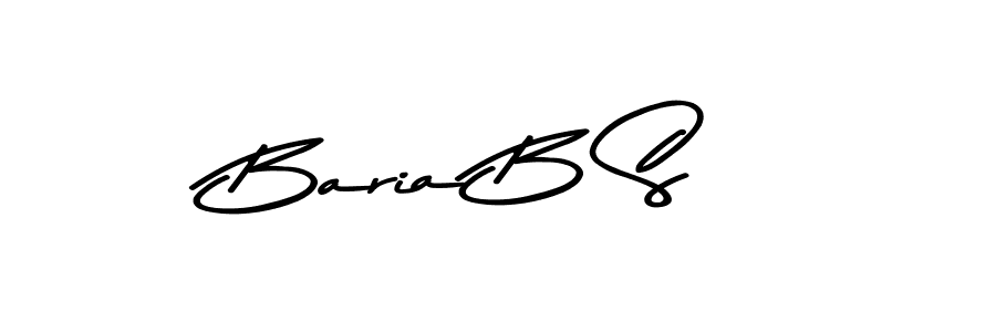 Make a beautiful signature design for name Baria B S. Use this online signature maker to create a handwritten signature for free. Baria B S signature style 9 images and pictures png