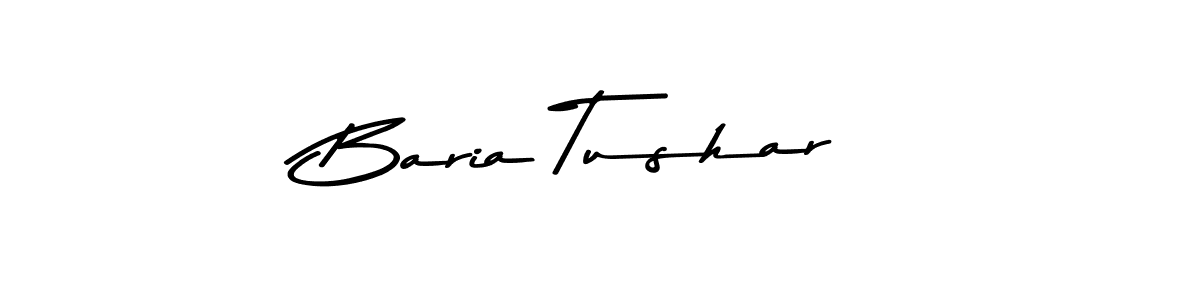 The best way (Asem Kandis PERSONAL USE) to make a short signature is to pick only two or three words in your name. The name Baria Tushar include a total of six letters. For converting this name. Baria Tushar signature style 9 images and pictures png