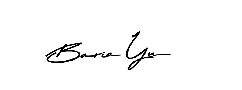 How to make Baria Yn signature? Asem Kandis PERSONAL USE is a professional autograph style. Create handwritten signature for Baria Yn name. Baria Yn signature style 9 images and pictures png