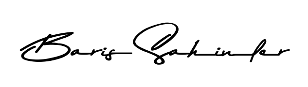 A classic penmanship look for Baris Sahinler. The Asem Kandis PERSONAL USE font brings timeless elegance and confidence to every signed document. Baris Sahinler signature style 9 images and pictures png