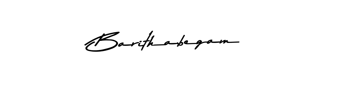 Make a beautiful signature design for name Barithabegam. With this signature (Asem Kandis PERSONAL USE) style, you can create a handwritten signature for free. Barithabegam signature style 9 images and pictures png