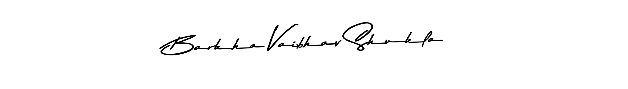 Use a signature maker to create a handwritten signature online. With this signature software, you can design (Asem Kandis PERSONAL USE) your own signature for name Barkha Vaibhav Shukla. Barkha Vaibhav Shukla signature style 9 images and pictures png