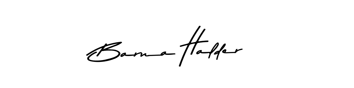 Design your own signature with our free online signature maker. With this signature software, you can create a handwritten (Asem Kandis PERSONAL USE) signature for name Barna Halder. Barna Halder signature style 9 images and pictures png