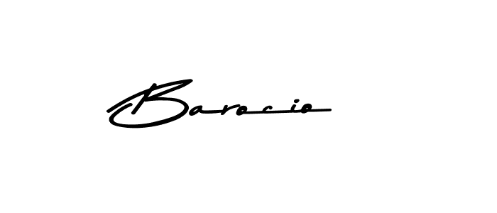 Create a beautiful signature design for name Barocio. With this signature (Asem Kandis PERSONAL USE) fonts, you can make a handwritten signature for free. Barocio signature style 9 images and pictures png