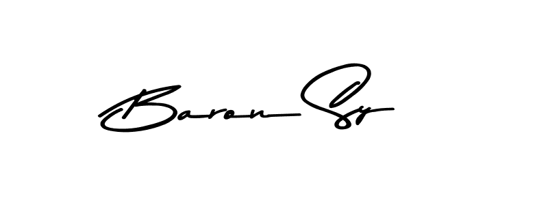 Make a beautiful signature design for name Baron Sy. With this signature (Asem Kandis PERSONAL USE) style, you can create a handwritten signature for free. Baron Sy signature style 9 images and pictures png