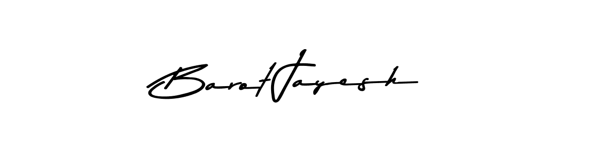 Create a beautiful signature design for name Barot Jayesh. With this signature (Asem Kandis PERSONAL USE) fonts, you can make a handwritten signature for free. Barot Jayesh signature style 9 images and pictures png