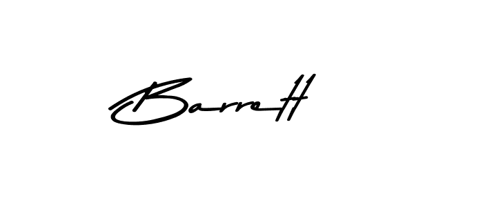 Design your own signature with our free online signature maker. With this signature software, you can create a handwritten (Asem Kandis PERSONAL USE) signature for name Barrett. Barrett signature style 9 images and pictures png