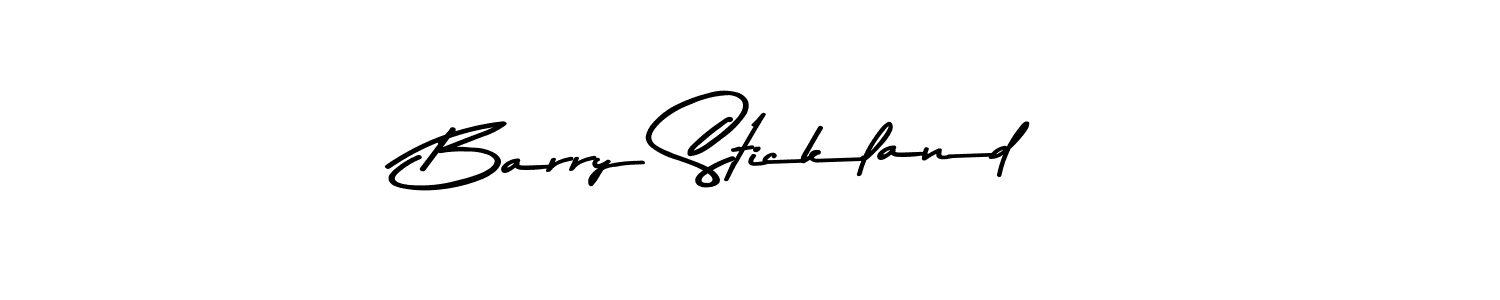 How to make Barry Stickland name signature. Use Asem Kandis PERSONAL USE style for creating short signs online. This is the latest handwritten sign. Barry Stickland signature style 9 images and pictures png