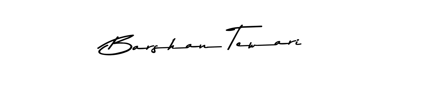 Make a beautiful signature design for name Barshan Tewari. With this signature (Asem Kandis PERSONAL USE) style, you can create a handwritten signature for free. Barshan Tewari signature style 9 images and pictures png