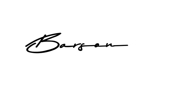 Asem Kandis PERSONAL USE is a professional signature style that is perfect for those who want to add a touch of class to their signature. It is also a great choice for those who want to make their signature more unique. Get Barson name to fancy signature for free. Barson signature style 9 images and pictures png
