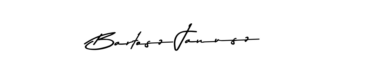 How to make Bartosz Janusz name signature. Use Asem Kandis PERSONAL USE style for creating short signs online. This is the latest handwritten sign. Bartosz Janusz signature style 9 images and pictures png