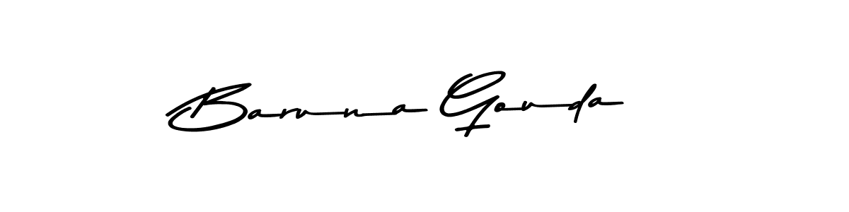 How to make Baruna Gouda signature? Asem Kandis PERSONAL USE is a professional autograph style. Create handwritten signature for Baruna Gouda name. Baruna Gouda signature style 9 images and pictures png