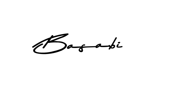 Create a beautiful signature design for name Basabi. With this signature (Asem Kandis PERSONAL USE) fonts, you can make a handwritten signature for free. Basabi signature style 9 images and pictures png