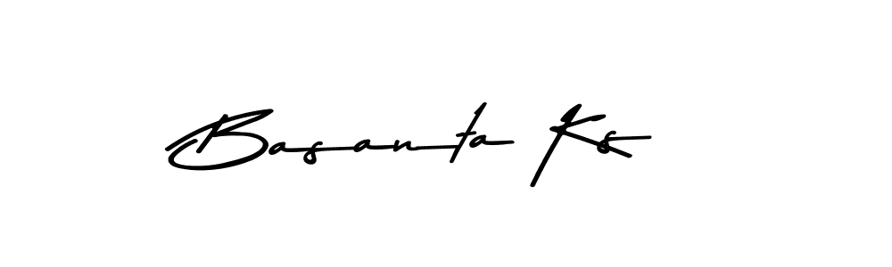 Make a beautiful signature design for name Basanta Ks. With this signature (Asem Kandis PERSONAL USE) style, you can create a handwritten signature for free. Basanta Ks signature style 9 images and pictures png