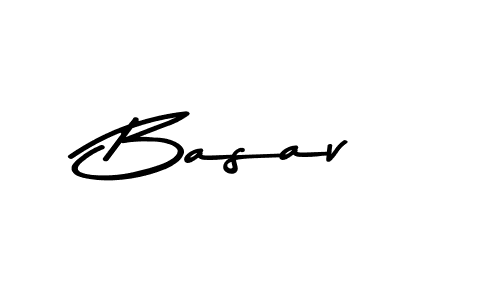 Basav stylish signature style. Best Handwritten Sign (Asem Kandis PERSONAL USE) for my name. Handwritten Signature Collection Ideas for my name Basav. Basav signature style 9 images and pictures png