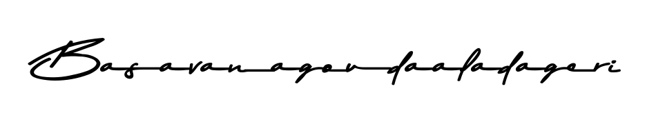A stylish, flowing autograph style designed for name Basavanagoudaaladageri using Asem Kandis PERSONAL USE typography. Perfect for digital creative projects. Basavanagoudaaladageri signature style 9 images and pictures png