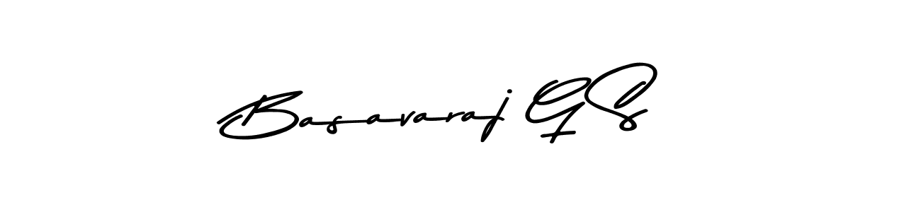 How to make Basavaraj G S name signature. Use Asem Kandis PERSONAL USE style for creating short signs online. This is the latest handwritten sign. Basavaraj G S signature style 9 images and pictures png