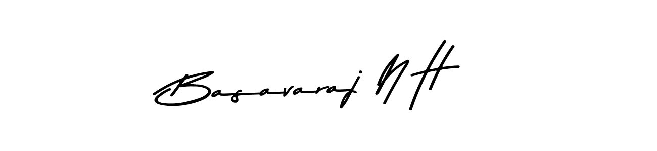 Use a signature maker to create a handwritten signature online. With this signature software, you can design (Asem Kandis PERSONAL USE) your own signature for name Basavaraj N H. Basavaraj N H signature style 9 images and pictures png