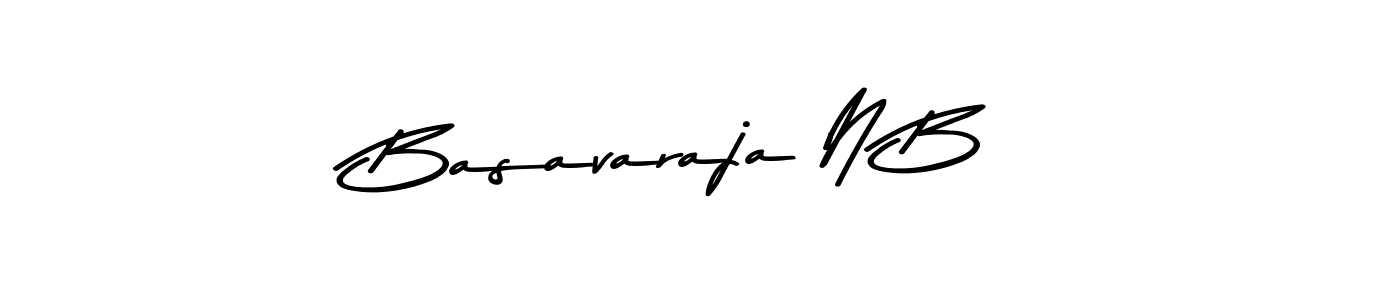 Make a beautiful signature design for name Basavaraja N B. With this signature (Asem Kandis PERSONAL USE) style, you can create a handwritten signature for free. Basavaraja N B signature style 9 images and pictures png