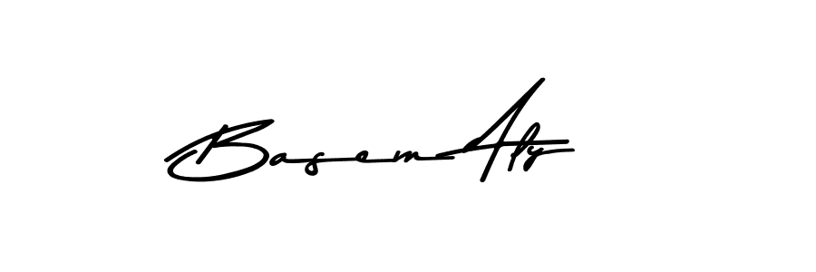 Use a signature maker to create a handwritten signature online. With this signature software, you can design (Asem Kandis PERSONAL USE) your own signature for name Basem Aly. Basem Aly signature style 9 images and pictures png