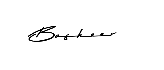 Design your own signature with our free online signature maker. With this signature software, you can create a handwritten (Asem Kandis PERSONAL USE) signature for name Basheer. Basheer signature style 9 images and pictures png